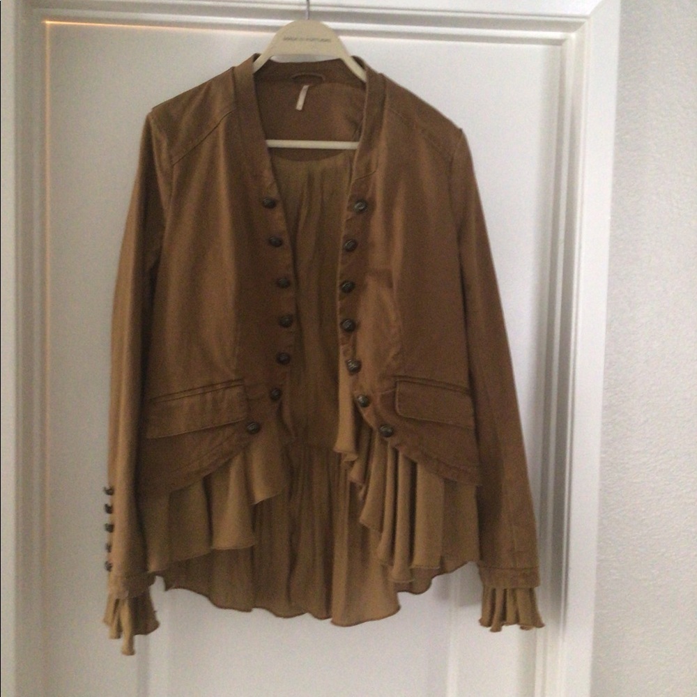 Free people soft denim material jacket.